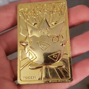 Golden pokemon card